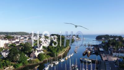 Port Rhu Harbour In Douarnenez, Finistere, Brittany, France