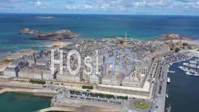 Vue Aérienne De Saint Malo - Vidéo Par Drone
