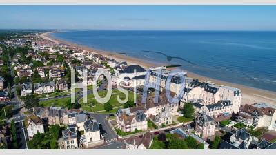 Aerial View Of Cabourg In Normandy - Video Drone Footage