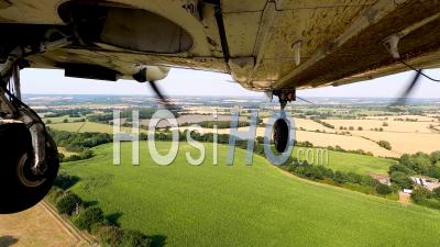 View Under Aircraft Landing At Stapleford Airport, Filmed By Seneca