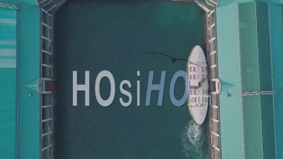 Hong Kong Star Ferry, Terminal Central Et Front De Mer. Vidéo Aérienne Par Drone De Haut En Bas