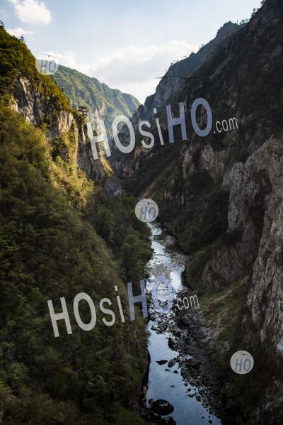 Tara River Canyon Gorge, Durmitor National Park, Montenegro, Unesco World Heritage Site, Europe