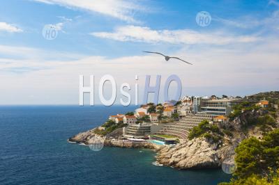 Hotel At A Tourist Resort, Dubrovnik, Mediterranean Coast, Croatia