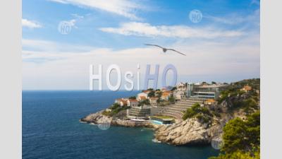 Hotel At A Tourist Resort, Dubrovnik, Mediterranean Coast, Croatia