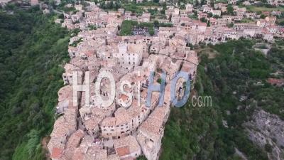 Tourrettes-Sur-Loup In France - Video Drone Footage