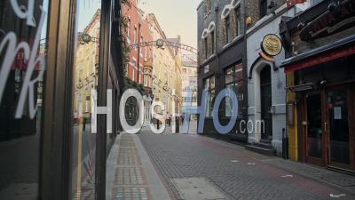 Empty London Streets During Coronavirus Lockdown, Showing Quiet And Deserted Carnaby Street Roads In A Popular Tourist Area In The Global Pandemic Covid-19 Shutdown In England, Europe