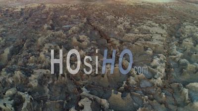 Canyons De Sel De Dallol Dans La Dépression De Danakil, Au Nord De L'Éthiopie - Séquence Vidéo Drone