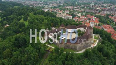 Ljubljana Castle, Slovenia - Video Drone Footage
