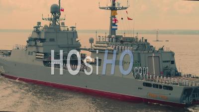 Navires De Guerre De L'armée Russe -Vidéo Par Drone