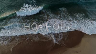Waves On A Beach In The Mozambique Channel - Video Drone Footage