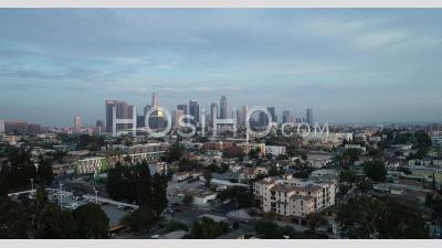 Downtown Los Angeles Cityscape - Video Drone Footage