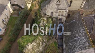 Chapel Of Our Lady Of Béhuard - Video Drone Footage