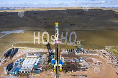 North Dakota Oil Production - Aerial Photography