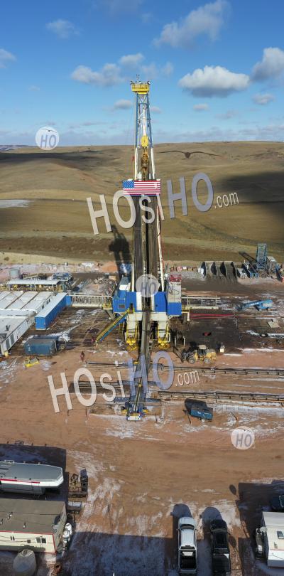 North Dakota Oil Production - Aerial Photography