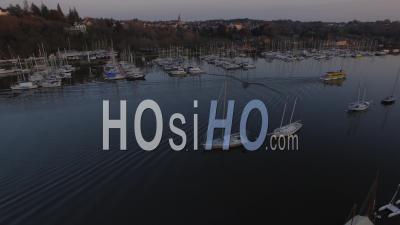Port Of La Roche-Bernard - Video Drone Footage