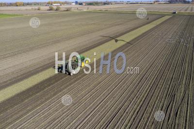 Michigan Sugar Beet Harvest - Aerial Photography