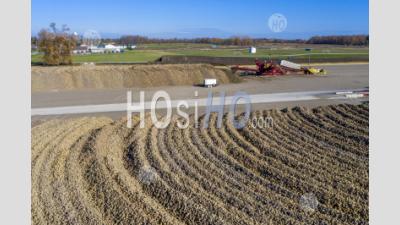 Michigan Sugar Beet Harvest - Aerial Photography