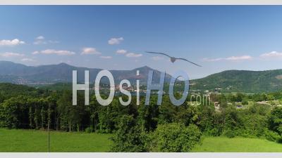 The Avigliana Lakes Near Turin - Video Drone Footage
