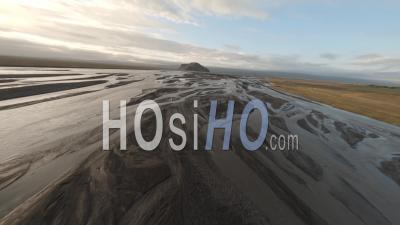 Fpv Drone Over Rivers In Iceland