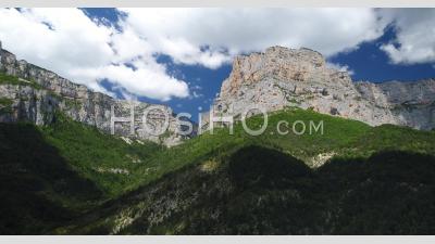 Cirque D'archiane In The Vercors Massif, Drome, France, Viewed From Drone