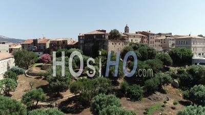 Old City Of Porto-Vecchio - Video Drone Footage