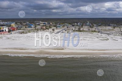 Hurricane Destruction On Florida Panhandle - Aerial Photography