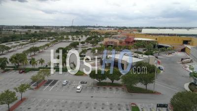 Parking Empty Lot At Ross Dress For Less - Video Drone Footage
