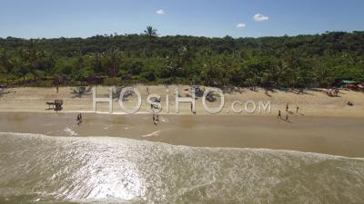 Plage Coqueiros - Vidéo Drone, Trancoso, Brésil