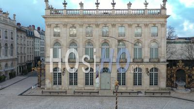Stanislas Street And Museum Of Fine Art - Nancy Place Stanislas - Video Drone Footage