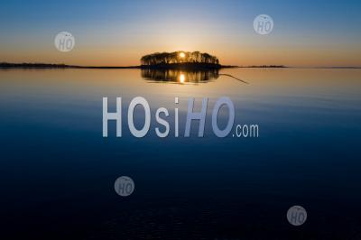 Winter Sunrise Sprite Island - Photographie Aérienne