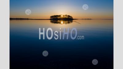 Winter Sunrise Sprite Island - Photographie Aérienne