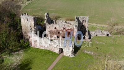 Château De Hailes En Ecosse, Royaume-Uni - Vidéo Aérienne Par Drone