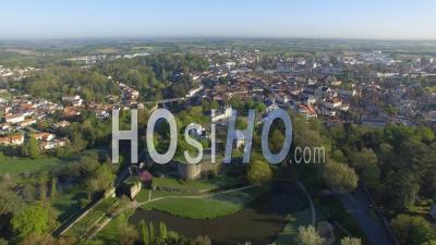 Château De Montaigu - Video Drone Footage In Spring