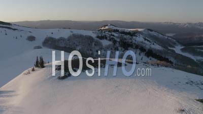 Snowy Mountain - Vidéo Aérienne Par Drone
