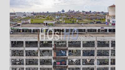Abandoned Fisher Body 21 Auto Factory - Aerial Photography
