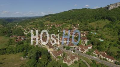  Autoire, One Of The Most Beautiful Villages In France - Video Drone Footage 