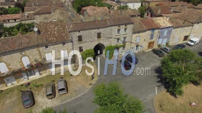  Monpazier, One Of The Most Beautiful Villages In France - Video Drone Footage 