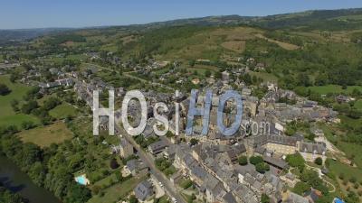 The Village Of Saint-Come-D'olt - Video Drone Footage