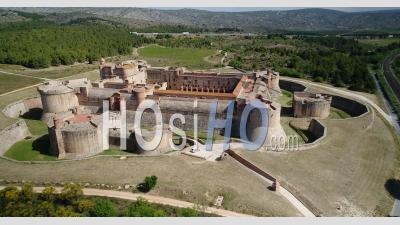 Forteresse De Salse, En Catalogne, Au Pied Des Corbières, Aude, France, Vidéo Par Drone