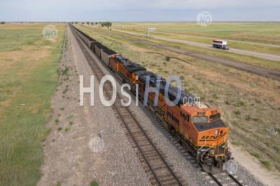 Coal Train - Aerial Photography