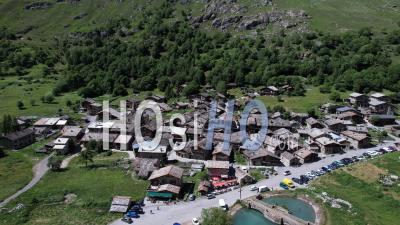 Bonneval-Sur-Arc Village Resort, Dans La Haute Vallée De La Maurienne,Vidéo Par Drone