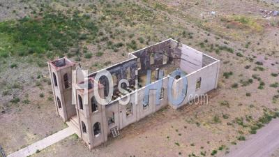 Ruines De L'église Catholique De San Isidro - Vidéo Par Drone