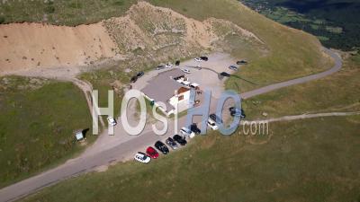 The Col Du Noyer, Napoleon Refuge, In The Mountain Range Of Devoluy, Hautes-Alpes, France, Viewed From Drone