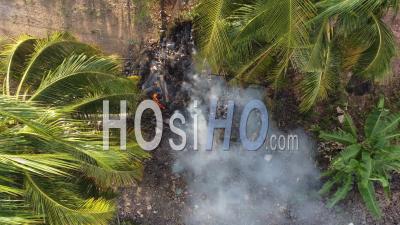 Malaisie Open Burning Happen - Vidéo Par Drone