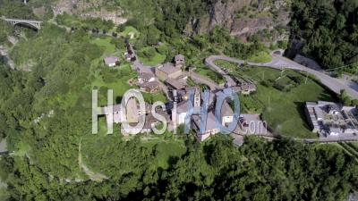 Avise, Aosta Valley, Italy - Video Drone Footage