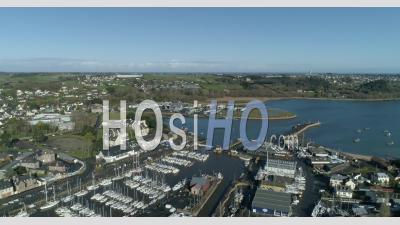 Paimpol Harbor, Brittany, France - Video Drone Footage