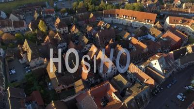 The City Of Kaysersberg, Alsace - Video Drone Footage