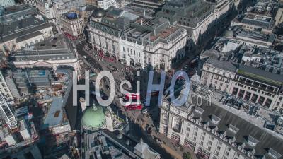 Piccadilly Circus From Above - Video Drone Footage