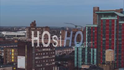 East London, Establishing Aerial View Shot Of London Uk, United Kingdom - Video Drone Footage