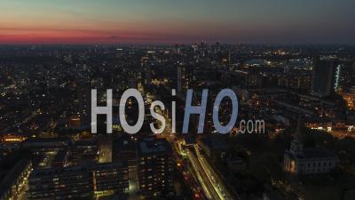 East London, Establishing Aerial View Shot Of London Uk, United Kingdom - Video Drone Footage
